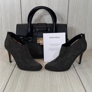 Jimmy Choo Black studded Ankle  Booties